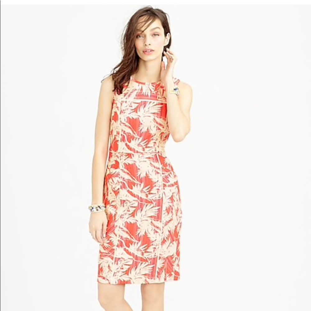 NWT J.Crew Sun-Faded Tropical Sheath Dress Size 6